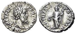 Ancient Coins - Pertinax (AD 193). AR Denarius. Rome mint. R/ LAETITIA