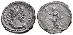 Ancient Coins - Victorinus (AD 269-271). Radiate / Antoninianus. Treveri, 269-270. R/ PAX