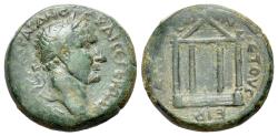 Ancient Coins - Trajan (98-117). Pontus, Amasea. Æ 21mm, year 115 (AD 112/13) R/ Tetrastyle temple
