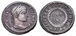 Ancient Coins - Crispus (as Caesar, AD 316-326). Æ Nummus - Follis. Siscia, 320-1. R/ VOT/ X