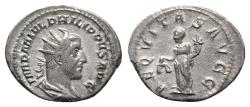Ancient Coins - Philip I (244-249). AR Antoninianus - Rome - R/ Aequitas