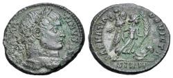 Ancient Coins - Constantine I (A.D. 307/10-337). Æ Nummus. Sirmium, A.D. 324-325. R/ SARMATIA DEVICTA - VICTORY