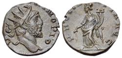 Ancient Coins - Divus Victorinus. (Died AD 271.) BI Antoninianus. Colonia Agrippinensis, AD 271. DIVO VICTORINO PIO R/ PROVIDENTIA RARE