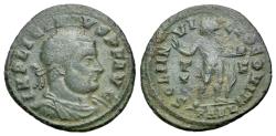 Ancient Coins - Licinius I (AD 308-324). Æ Follis - Nummus. Arelate (Arles). R/ SOL