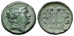 Ancient Coins - MOESIA, Dionysopolis. 3rd century BC. Æ 21mm. Iphia–, magistrate. R/ Club