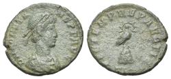 Ancient Coins - Constans (337-350). Æ 17mm. Treveri mint.  Found River Ground, Bourton-on-the-Water, 1973.
