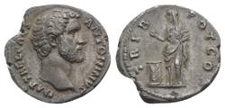 Ancient Coins - Antoninus Pius (Caesar, AD 138). AR Denarius. Rome. R/ PIETAS
