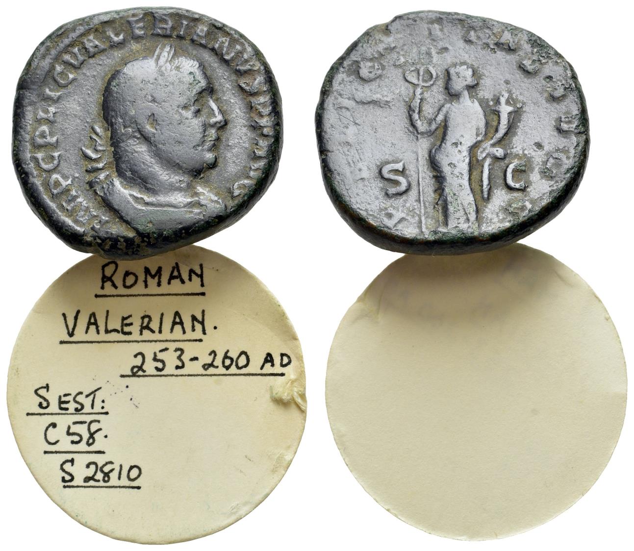 Valerian I (AD 253-260). Ӕ Sestertius. Rome mint. 1st issue, AD
