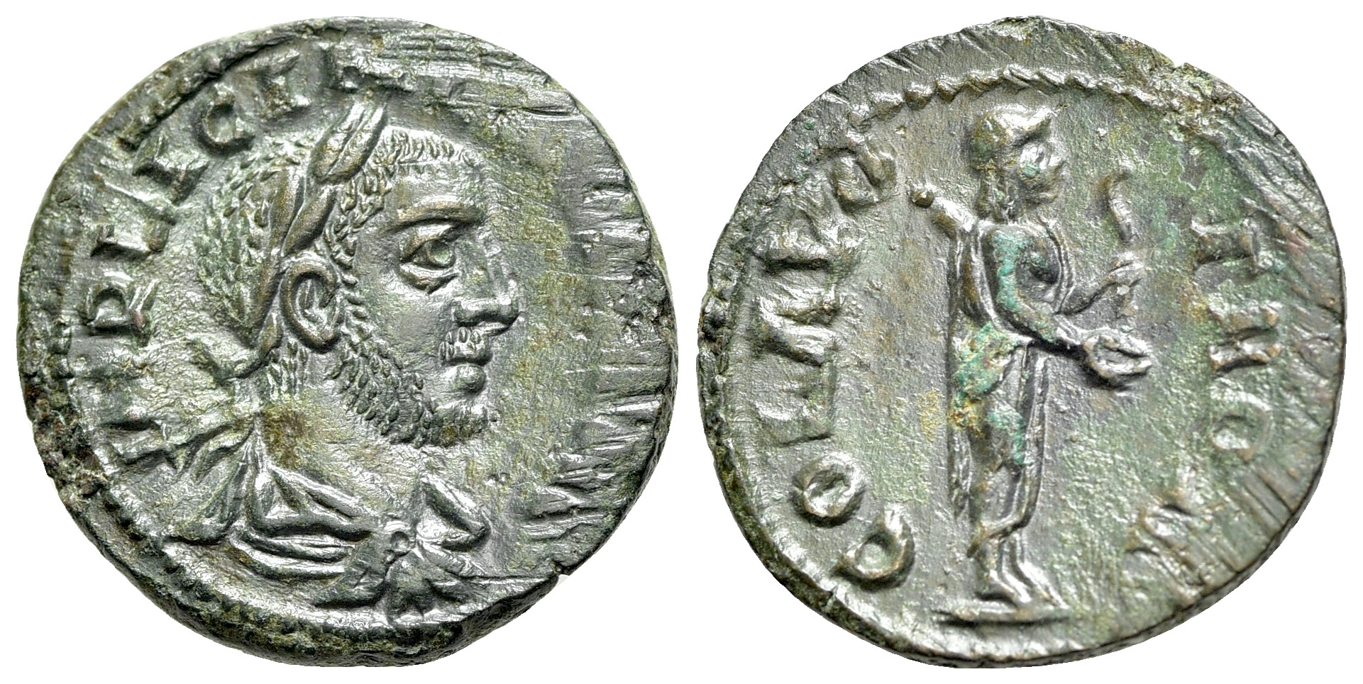 Gallienus (253-268). Troas, Alexandria Troas. Æ 20.5mm R/ Statue of ...