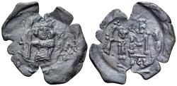 Ancient Coins - Constantine IV (668-685). Æ 40 Nummi - Follis. Syracuse, 672-7.