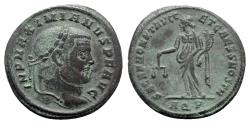Ancient Coins - Maximianus (286-305). Æ Follis - Aquileia - R/ Moneta