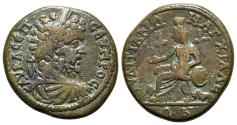Ancient Coins - Septimius Severus (193-211). Thrace, Anchialus. Æ - R/ Cybele