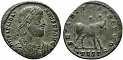 Ancient Coins - Julian II (360-363). Æ 28.5mm (Double Maiorina). Thessalonica. R/ BULL