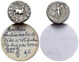 Ancient Coins - Greco-Baktrian Kingdom. Antimachos II Nikephoros. Circa 160-155 BC. AR Drachm. NIKE R/ Antimachos on horseback.