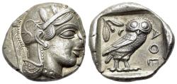 Ancient Coins - ATTICA, Athens (circa 454-404 BC.) AR  Tetradrachm R/ OWL
