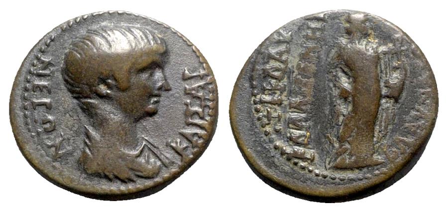 Nero 54 68 Lydia Blaundus Ae Tiberius Claudius Calligenes Magistrate R Apollo
