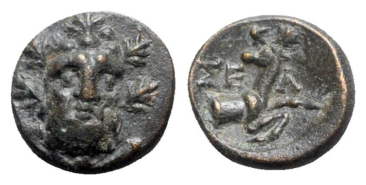 Ancient Coins - Pisidia, Selge, 2nd-1st century. Æ - Herakles / Stag