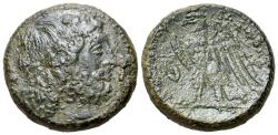Ancient Coins - Ptolemaic Kings of Egypt, Ptolemy II (285-246 BC). Æ 27mm. Diademed head of Zeus-Ammon R/ EAGLE