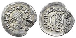 Ancient Coins - The Gepids. Uncertain king (c. 491-517). AR Quarter Siliqua, Sirmium mint,  In the name of Byzantine Emperor Anastasius I (491-518). VERY RARE