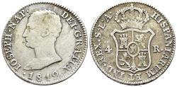 World Coins - Spain, Joseph Napoleon (1808-1814). AR 4 Reales 1812 LA, Seville