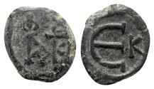 Ancient Coins - Justin II (565-578). Æ 5 Nummi - Cyzicus
