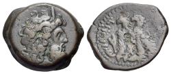 Ancient Coins - PTOLEMAIC KINGS of EGYPT. temp. Kleopatra III & Ptolemy IX to Ptolemy X. (117/6-82/1 BC). Æ Obol. Alexandreia mint. Series 9, circa 113/2–82/1 BC.