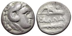 Ancient Coins - Thrace, Kallatis, c. 3rd-2nd century. AR Hemidrachm. R/ Grain ear, club and bow case