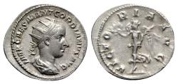 Ancient Coins - Gordian III (238-244). AR Antoninianus - R/ Victory