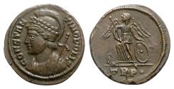 Ancient Coins - Commemorative Series, 330-354. Æ Follis - Treveri - R/ Victory