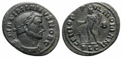 Ancient Coins - Galerius (Caesar, 293-305). Æ Follis - Lugdunum