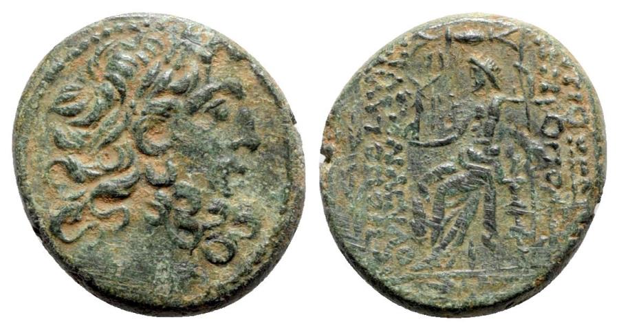 Ancient Coins - Seleukis and Pieria, Antioch, c. 38-35 BC. Æ Tetrachalkon