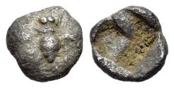Ancient Coins - Ionia. Ephesos (circa 550-500 BC.). AR Tetartemorion - BEE