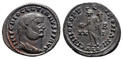 Ancient Coins - Diocletian (284-305). Æ Follis - Alexandria - R/ Genius