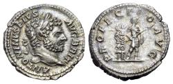 Ancient Coins - Caracalla (as Augustus, AD 198-217). AR Denarius. Rome, AD 210-213. R/ PROFECTIO-AVG