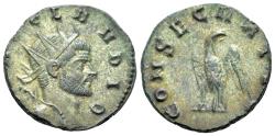 Ancient Coins - Divus Claudius II (died AD 270). AE Radiate. Rome. R/ EAGLE