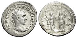 Ancient Coins - Trajan Decius (AD 249-251). AR Antoninianus. R/ The two Pannoniae