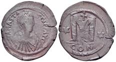 Ancient Coins - Anastasius I (491-518). Æ 40 Nummi - Follis. Constantinople, 498-518.  R/ Large M