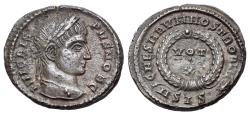 Ancient Coins - Crispus (Caesar, AD 316-326). Æ Nummus - Follis. Siscia, 320-1. R/ VOT/ X
