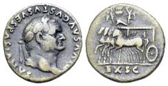 Ancient Coins - Divus Vespasian (Died AD 79). AR Denarius. "Judaea Capta" commemorative. Rome mint. Struck under Titus, AD 80-81.