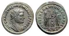 Ancient Coins - Maximianus (286-305). Radiate - Antioch - R/ Jupiter