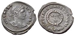 Ancient Coins - Crispus. (AD 317-326). Æ Nummus. London mint, struck AD 323-324. R/ VOT / X