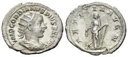 Ancient Coins - Gordian III (AD 238-244). AR Antoninianus R/ LAETITIA