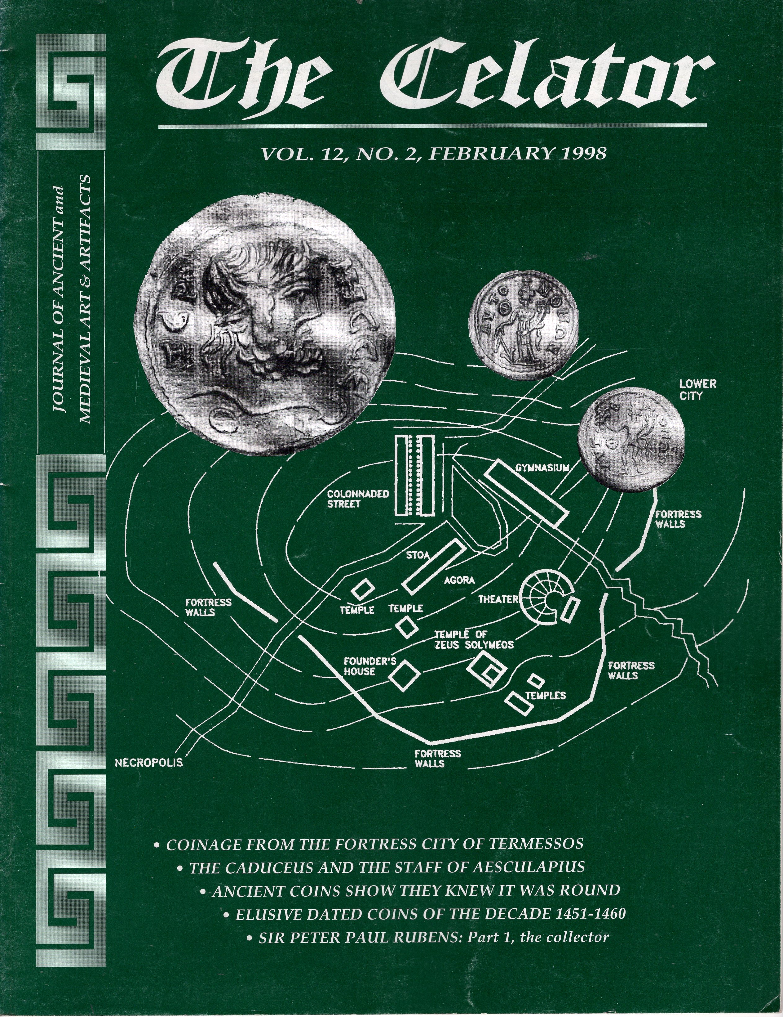 The Celator, February 1998, 52 pages | Ancient Coin Books