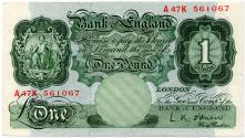 World Coins - England  1949-1955 1 Pound P369c UNC A47K 561067