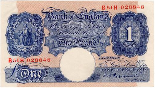 World Coins - England 1948 1 Pound P363c UNC
