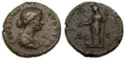 Ancient Coins - Faustina Junior, Augusta, A.D. 147-175, Æ As (25 mm, 8.71 g, 6h). Rome mint. Struck under Marcus Aurelius, circa AD 170-175/6 aVF
