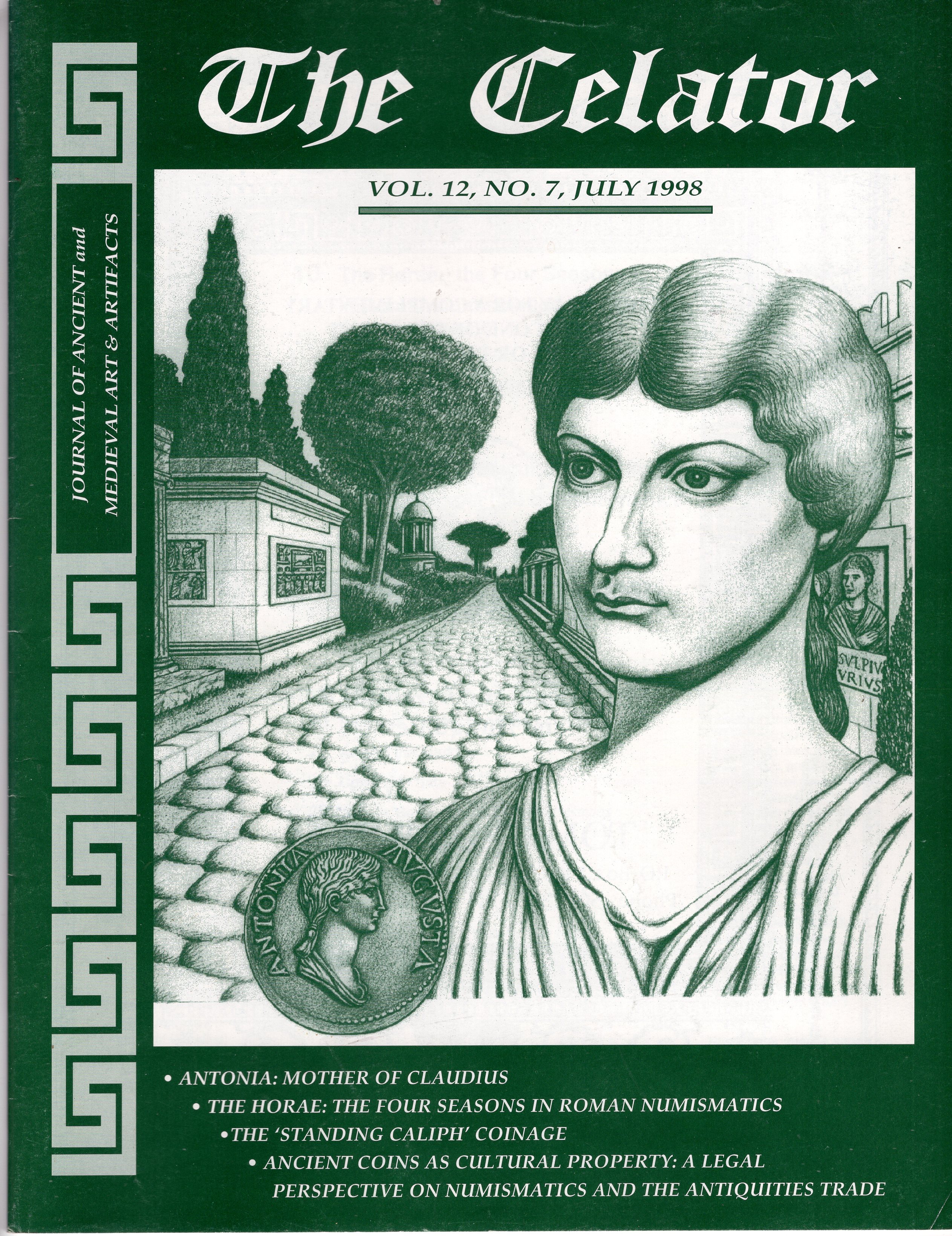 The Celator, July 1998, 52 pages | Ancient Coin Books
