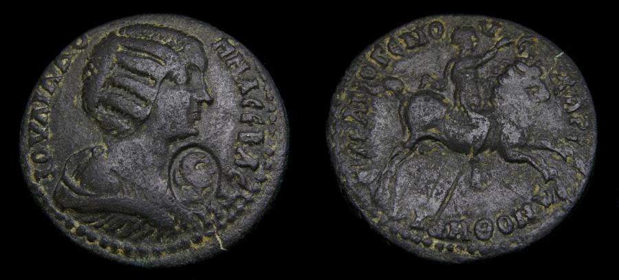 Mysia Hadrianothera Julia Domna Augusta Ad 193 217 Ae 27mm 12 69 G 6h Diogenes Strategus Good Vf Ex Cng
