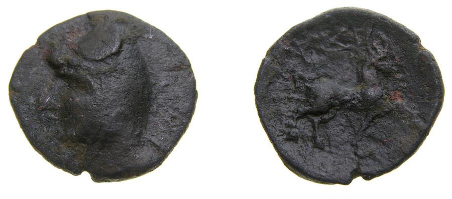 Ancient Coins - KINGS of PARTHIA, Phriapatios, 185-170 B.C. Æ Dichalkon (17 mm, 2.00 g, 12h) Hekatompylos mint VF