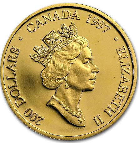 Canada 1997 $200 Haida Raven Bringing Light to the World - 22K
